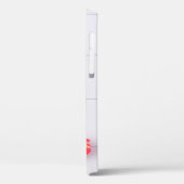 ピンクガーリーのチューリップオンホワイトウッドクラシック Case-Mate iPhoneケース (裏面 / 左)