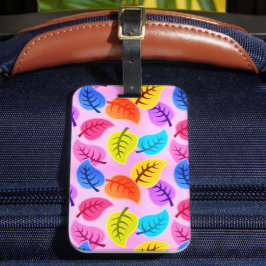 ピンクガーリーのハワイアン模様 ラゲッジタグ