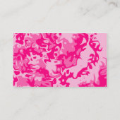 ピンクガーリーのハート事業またはカード 名刺 (裏面)