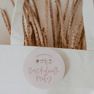 ピンクガーリーのバチェロレッテへの贈り物 缶バッジ