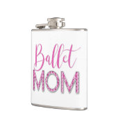 ピンクガーリーのバレエの母の輝くダイヤモンド フラスク (左)