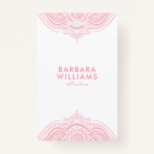 ピンクガーリーのレ華美ース バッジ (裏面)