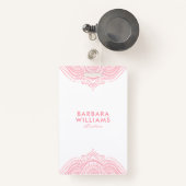 ピンクガーリーのレ華美ース バッジ (正面リトラクタブル付き)