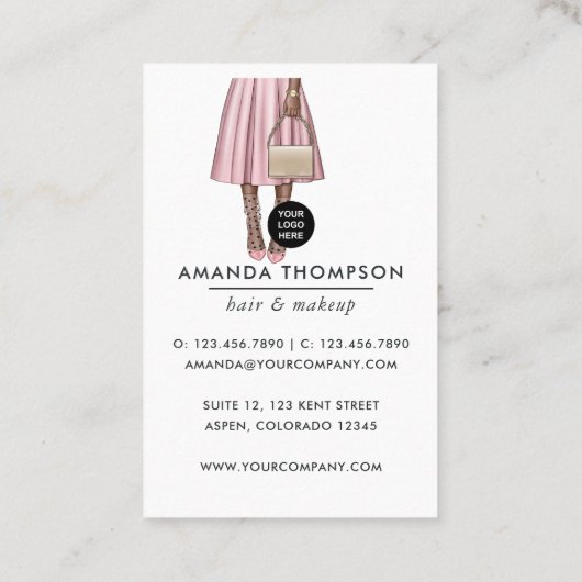 ピンクガーリーの名刺 名刺 (裏面)