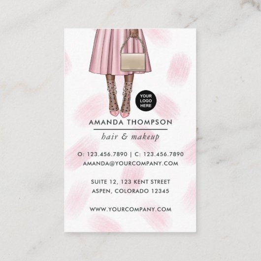 ピンクガーリーの名刺 名刺 (裏面)