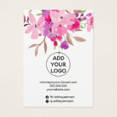 ピンクガーリーの水彩ジュエリーイヤリング表示 (裏面)