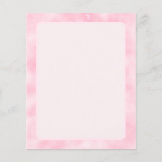 ピンクガーリーの水彩抽象芸術モノグラ縁どム (裏面)