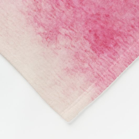 ピンクガーリーの水色の黒と白の部族ゾウ フリースブランケット (角)