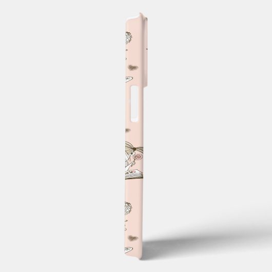 ピンクガーリーの猫のフローラおもしろいかわいい Case-Mate iPhoneケース (裏面 / 右)