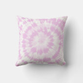 ピンクガーリーの絞り染めパターン クッション (裏面)