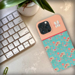 ピンクガーリーの花のインスピレーションカスタムiPhoneケース iPhone 13 Pro Maxケース