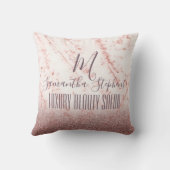 ピンクガーリーの輝くモノグラエレガントム クッション (裏面)