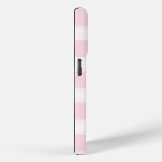 ピンクガーリーの金ゴールドストライプグリッターまつげ Case-Mate iPhoneケース (裏面 / 右)