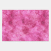 ピンクガーリーの金ゴールドバラ ラッピングペーパーシート (正面2)