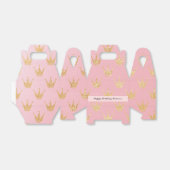 ピンクガーリーの金ゴールドフェイクプリンセス誕生日お気に入りボックス フェイバーボックス (折り畳みなし)