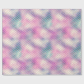 ピンクガーリーアクア金ゴールドマーメイド ラッピングペーパー (フラット)