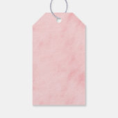 ピンクガーリーイエローフローラブライダルシャワーありがとう ギフトタグ (裏面)