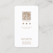 ピンクガーリーインスタインスパイアグラムロイヤリティカード 名刺 (裏面)