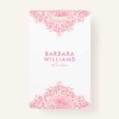 ピンクガーリーオーナメント バッジ (裏面)