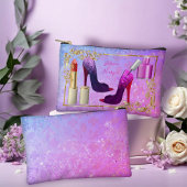 ピンクガーリーカラフルのファッション化粧用ホルダー アクセサリーポーチ