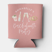 ピンクガーリークモダン・カクテル・スクリプト・バチェロレッテ 缶クーラー (正面)