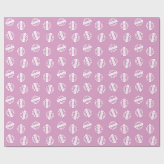 ピンクガーリーク卒業生クラス年 ラッピングペーパー (フラット)