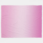 ピンクガーリーグラデーション フリースブランケット (正面(横))