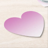 ピンクガーリーグラデーション ペーパーコースター (アングル)