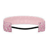 ピンクガーリーグリジーGLAMグリッターレオパード印刷 アスレチックヘッドバンド (裏面)