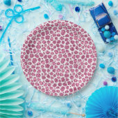 ピンクガーリーグリジーLeopardプリント ペーパープレート (パーティー)