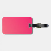 ピンクガーリーグリッターゴールデンモノグラムレターM  ラゲッジタグ (裏面横)