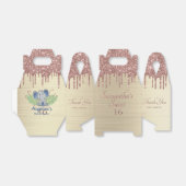 ピンクガーリーグリッタースウィート16誕生日ありがとう フェイバーボックス (折り畳みなし)