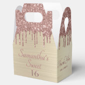 ピンクガーリーグリッタースウィート16誕生日ありがとう フェイバーボックス (オープン)