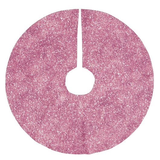 ピンクガーリーグリッタースパークルグリッツ ブラッシュドポリエステルツリースカート (正面)