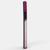 ピンクガーリーグリッタースパークルズモノグラムスクリプト名 Case-Mate iPhoneケース (裏面/右)