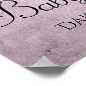 ピンクガーリーグリッタードリップ |メイヴきらめくシャワー ポスター (角)