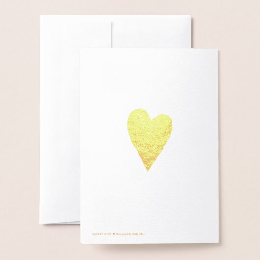 ピンクガーリーグリッターハートハグ 箔カード (裏面封筒付き)