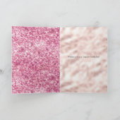 ピンクガーリーグリッター紙吹雪 カード (内部)