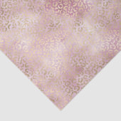 ピンクガーリーグーム金ゴールドヒョウ印刷 薄葉紙 (詳細)