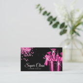 ピンクガーリーコマーシャルハウスクリーニング 名刺 (スタンド正面)