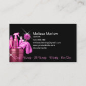 ピンクガーリーコマーシャルハウスクリーニング 名刺 (裏面)