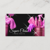ピンクガーリーコマーシャルハウスクリーニング 名刺 (正面)