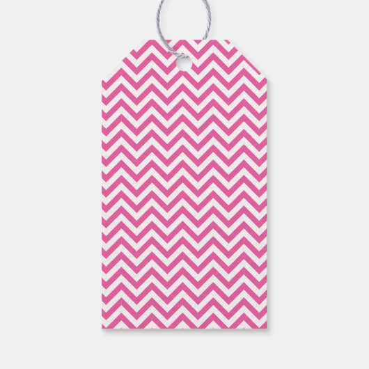 ピンクガーリーシボロンジュエルパープルボウ誕生日 ギフトタグ (裏面)