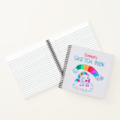 ピンクガーリースケッチスケッチブック ノートブック (内部)