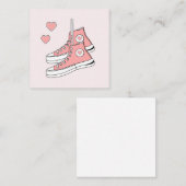 ピンクガーリースニーカー ノートカード (正面/裏面)