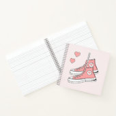 ピンクガーリースニーカー ノートブック (内部)