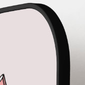 ピンクガーリースニーカー ピックルボールラケット (左詳細)