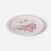 ピンクガーリースニーカー ペーパープレート (アングル)