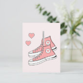 ピンクガーリースニーカー ポストカード (スタンド正面)