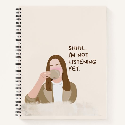 ピンクガーリースパイラルノートブかわいらしック – およびよくはしゃぐ ノートブック (正面)